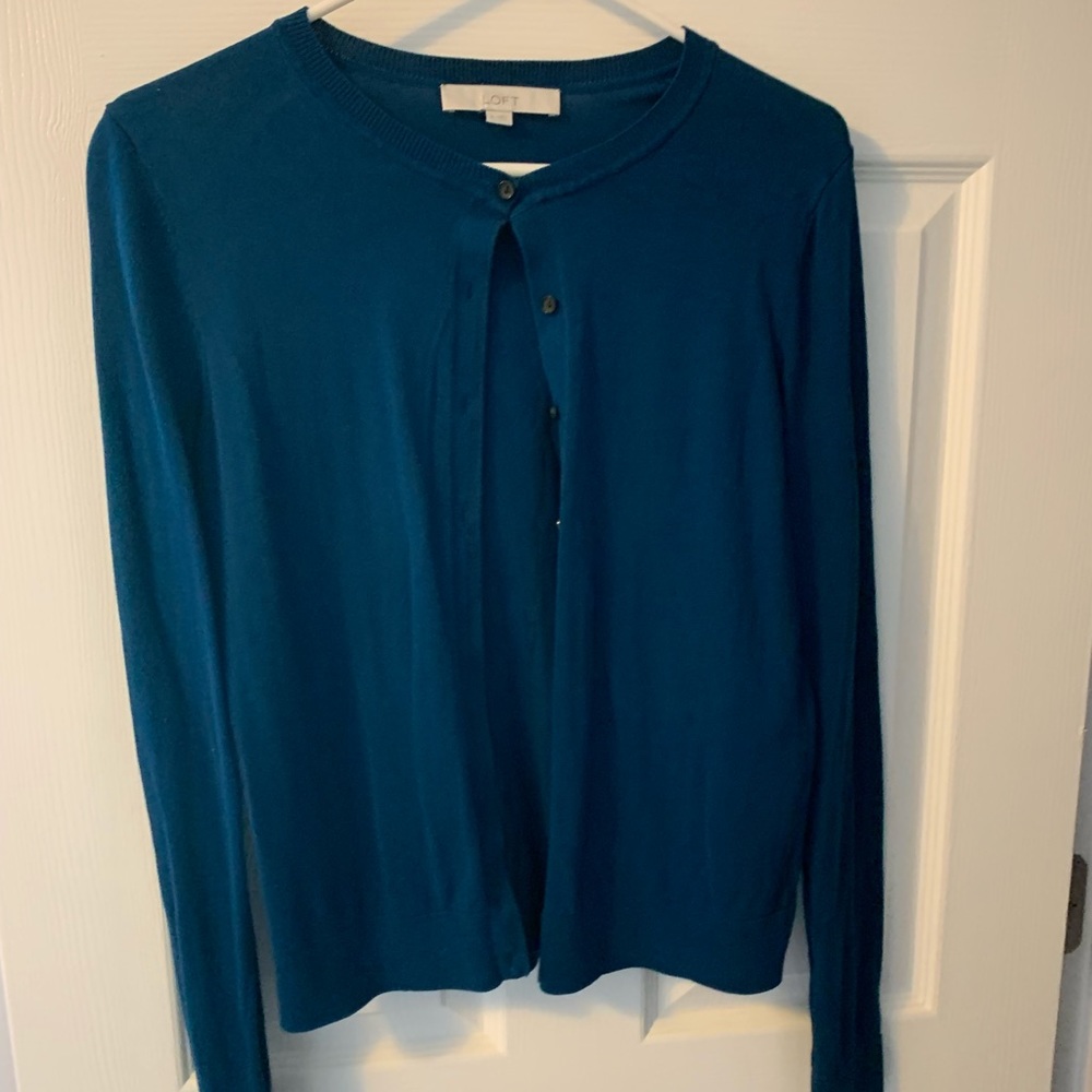 LOFT blue sweater